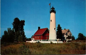 Lonely Sentinel Tawas Point Leuchtturm Michigan Postkarte - Bild 1 von 2