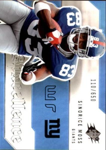 A2087- 2006 SPx SPxcellence #SPSM Sinorice Moss/650 Giants Card NM-MT - Picture 1 of 2