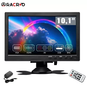 Auto Monitor HD 1080P 10.1" Zoll LCD CCTV HDMI/BNC/AV/VGA Mit Speaker 1280*800 - Bild 1 von 11