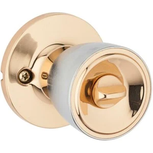 Bronze/Satin Chrome Beverly Privacy Door Knobset - Picture 1 of 2