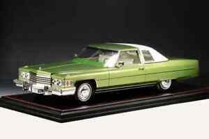 1/18 GLM Stamp CADILLAC Coupe Deville Persian Lime Firemist 1974 STM1974601