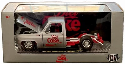 M2 MACHINES 1976 GMC SIERRA GRANDE 15 CUSTOM SQUAREBODY BEDLESS 1:24 COCA-COLA - Image 1 of 4