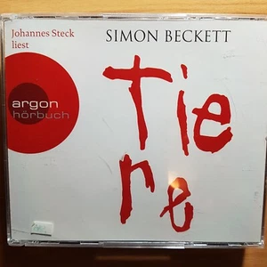 5 CD Box * Hörbuch * Simon Beckett - Tiere * Thriller *geles. von Johannes Steck - Bild 1 von 3