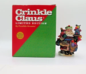 Figura de Papá Noel Crinkle Claus Fine Feathered Friends 1998 659915 - Imagen 1 de 16