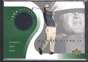 MICHAEL CLARK II 2001 UPPER DECK TOUR THREADS GAME USED JERSEY SHIRT PGA SP $12 - Picture 1 of 1
