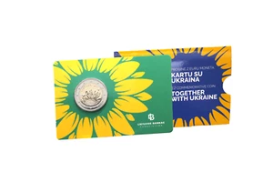 Lithuania 2 Euro 2023 Coincard Together with Ukraine (Zusammen mit der Ukraine - Picture 1 of 3