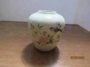 HERMOSO JARRÓN OTAGIRI JAPÓN FLORAL CON PÁJARO USADO EN EXCELENTE ESTADO - Imagen 1 de 5