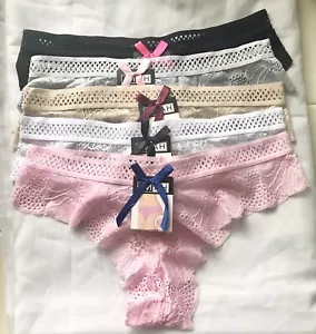 5 PCs Women Ladies Floral Lace Bikini Panty Panties Bikini Underwear Large - Picture 1 of 5