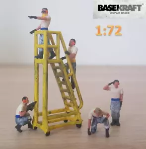Basekraft 1/72 Personale di supporto a terra con scala per diorama esposizion... - Foto 1 di 10