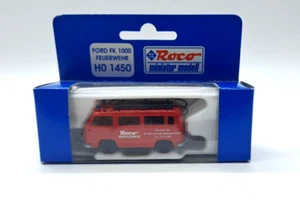 Roco 1:87 H0 1450 Ford FK 1000 Bus Feuerwehr- rot Werksfeuerwehr in OVP - Bild 1 von 1