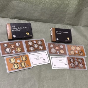 2001, 2009 & 2012 US Mint Proof Sets – Includes 2012 Silver Proof Set w/ COA - Picture 1 of 15