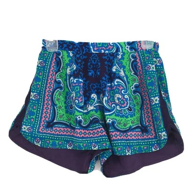 Pantalones Cortos Lovers + Friends Mujer XS Azul Paisley Colorido Vibrante Psicodélico Foto 1 de 4
