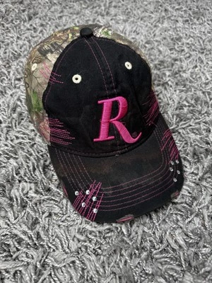 Remington Camo Realtree Cap mit Strass – Pink R-Logo auf Schwarz - Bild 1 von 3