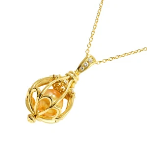 Tasaki Akoya Perle 8,5 mm Diamant 0,20ct Collier 18K YG 750 90299995 - Bild 1 von 8