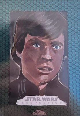 2015 Topps Luke Skywalker Star Wars Sketch Card 1/1 - Image 1 of 2