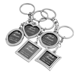 5 Pezzi Coppia Portachiavi Amanti San Valentino Portafoto Portachiavi Proiezione - Foto 1 di 12