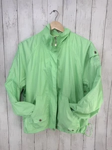 Chaqueta cortavientos deportiva Oleg Cassini vintage años 80 grande para mujer verde lima Anora - Imagen 1 de 15