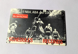 1968-69 NBA ABA COLLEGE SPIELPLÄNE UND REKORDE BUCH SPORT NEWS - Bild 1 von 3