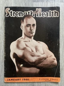 STRENGTH & HEALTH Magazine BOB HOFFMAN + YORK BARBELL CLUB JAN 1946 VOL 14 NO 1 - Picture 1 of 24