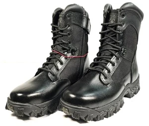 Rocky Alpha Force Zipper Waterproof Tactical Boots Mens Size 5.5M Black FQ002173 - Picture 1 of 18