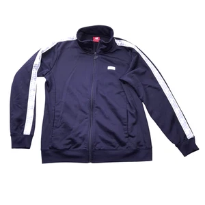 New Balance Sportjacke Herren L(C42) Full Zip/Marineblau+Violett+Weiß Akzentstreifen - Bild 1 von 12