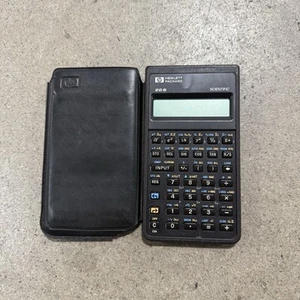 HP Hewlett Packard 20S Scientific Calculator 80s 1987 Brown Slip Case Cover - Picture 1 of 9
