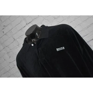Vintage Enyce Velour Polo Sweater Pullover Mens Size 5XL Black Y2K 90's Hip Hop - Picture 1 of 7