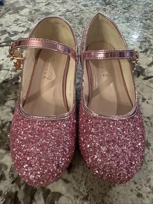 Girls, Pink Sparkly, High Heels, Size 32, About Girls Size 12 - Image 1 of 4