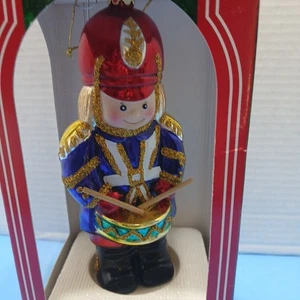1996 Santa's Best 6” Drummer European Style Glass Blown Ornament NEW - Picture 1 of 5