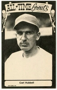 1973-80 TCMA All-Time Greats Postcard - Carl Hubbell New York Giants - Picture 1 of 2