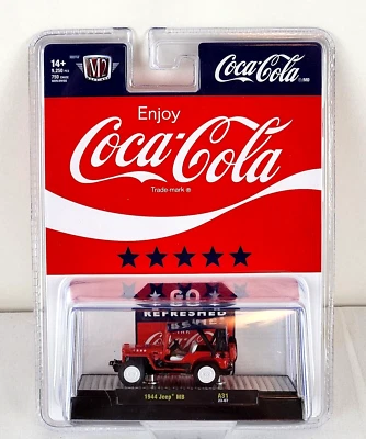 M2 Machines Chase Coca-Cola 4th of July 1944 Jeep 1 of 750 1/64 A31 23-07 - Image 1 of 4