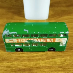 Matchbox Lesney Series Vintage Daimler Bus No 74 Green Esso Extra Petrol England - Picture 1 of 6
