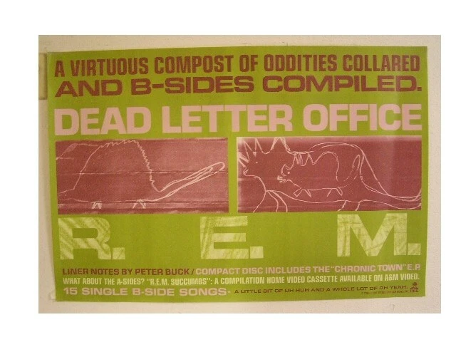 R.E.M. Poster REM R e m Dead Letter Office OLD - Image 1 of 1