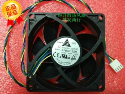 DELTA AFB0812SH DC12V 0.60A 8025 80mm temperature control cooling fan 4pin - Image 1 of 2