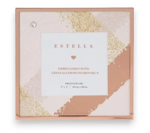 Sophia Damen Geschenke Estella Roségold Rahmen 4' x 4' Kristalle von Swarovski - Bild 1 von 4