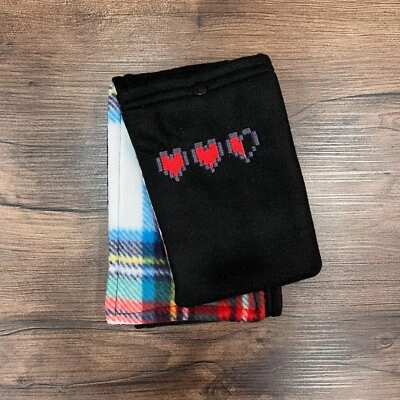 Bufanda bordada anime bolsillo doble cara hecha a mano Foto 1 de 4