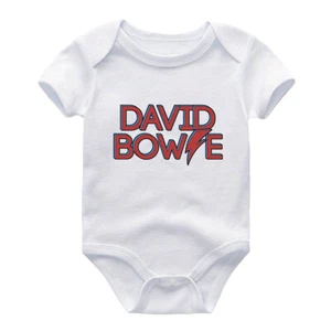 David Bowie Newborn Infant Bodysuit Baby Shower Gift The Stardust Kids Romper - Picture 1 of 8