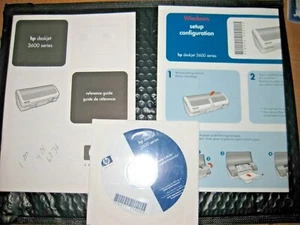 HP Deskjet 3600 Series Book, Windows Setup Poster and Installation CD - Picture 1 of 2