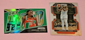 JONQUEL JONES (2) 2022 WNBA PRIZM GREEN HYPED PRIZM &BASE #11&97 CONNECTICUT SUN - Picture 1 of 1