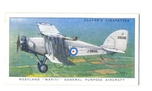 1930's Player's Cigarette Cards "Aircraft - Royal Airforce" 37-Westland Aircraft - Picture 1 of 1