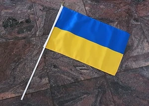 UKRAINE UKRAINIAN Hand Waver Flag - 30x45cm - Picture 1 of 2