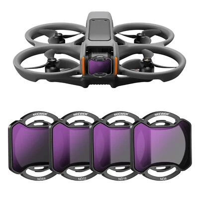 NEEWER Juego de filtros Snap On ND Paquete de 4 filtros de densidad neutra para DJI Avata 2 Foto 1 de 4