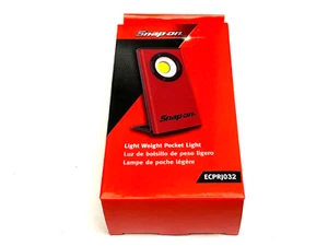 Snap On Tools NEW ECPRJ032 300 Lumen Red Lightweight Ultra-Slim Pocket Light - Bild 1 von 10