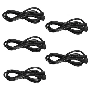 5 Stück 3,28 Fuß 1 m Verlängerungskabel Draht Kabel 2 Pin Stecker für LED Terrassenleuchten - Bild 1 von 2