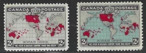 Canada, 1898, Scott #85-86, Xmas Issue, Mint, Original Gum, Never Hinged - Picture 1 of 2
