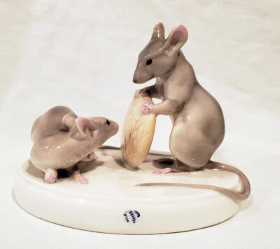 Estatuilla de ratón de porcelana de Nymphenburg Alemania #2 Foto 1 de 4