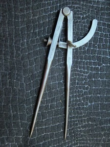 8" P. LOWENTRAUT STEEL SPRING WING DIVIDER, ANTIQUE TOOLS - Picture 1 of 7