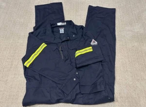 Bulwark FR CAT2 2112 Coveralls, Navy Blue, Work Overalls, Mechanic Uniform, New! - Picture 1 of 1