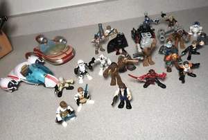 Imaginext Star Wars Lot: Fighter,  Speeder Bike and 23 Unique Figures - Picture 1 of 11