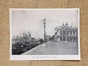 Veduta del Molo da Riva degli Schiavoni nel 1899 Venezia - Picture 1 of 1